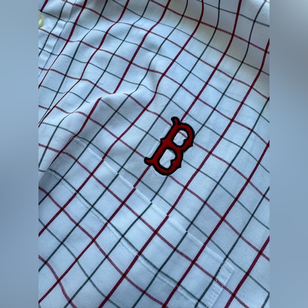 BOSTON RED SOX Button Front Shirt XXL